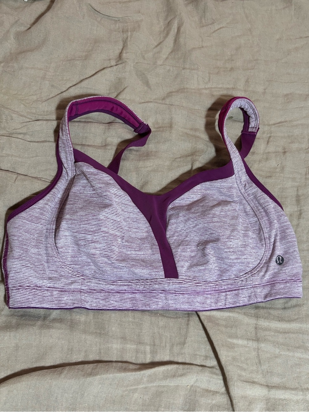 lululemon athletica Heathered Light Purple & Deep Purple Sports Bra
